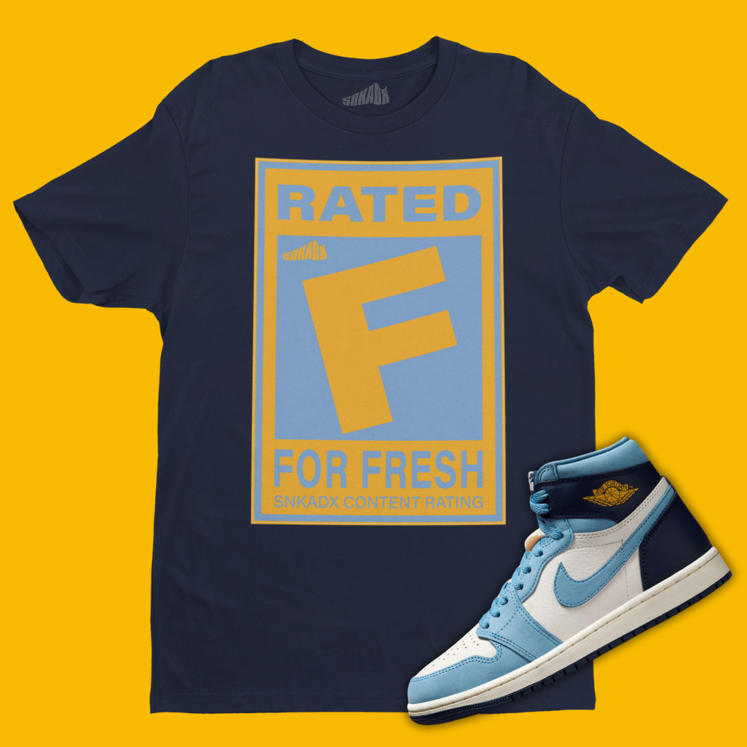 Rated F For Fresh T-Shirt Matching Air Jordan 1 First In Flight