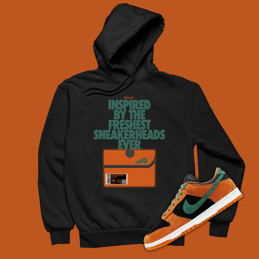 Shoe Box Black Hoodie Matching Dunk Ceramic