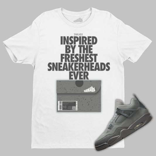 Shoe Box T-Shirt Matching Air Jordan 4 Wet Cement