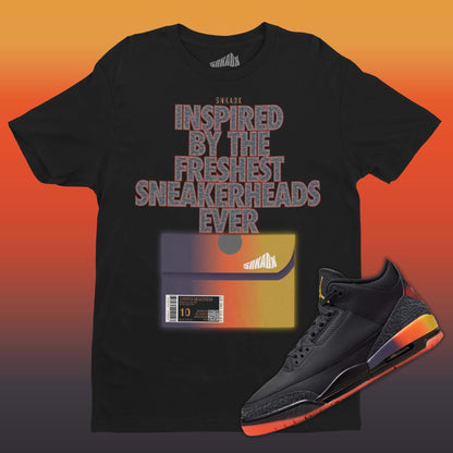 Shoe Box T-Shirt Matching J Balvin x Air Jordan 3 Rio