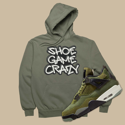 sneaker Chelsea match hoodie is the perfect sweatshirt to match your Air Jordan 4 Craft Medium Olive