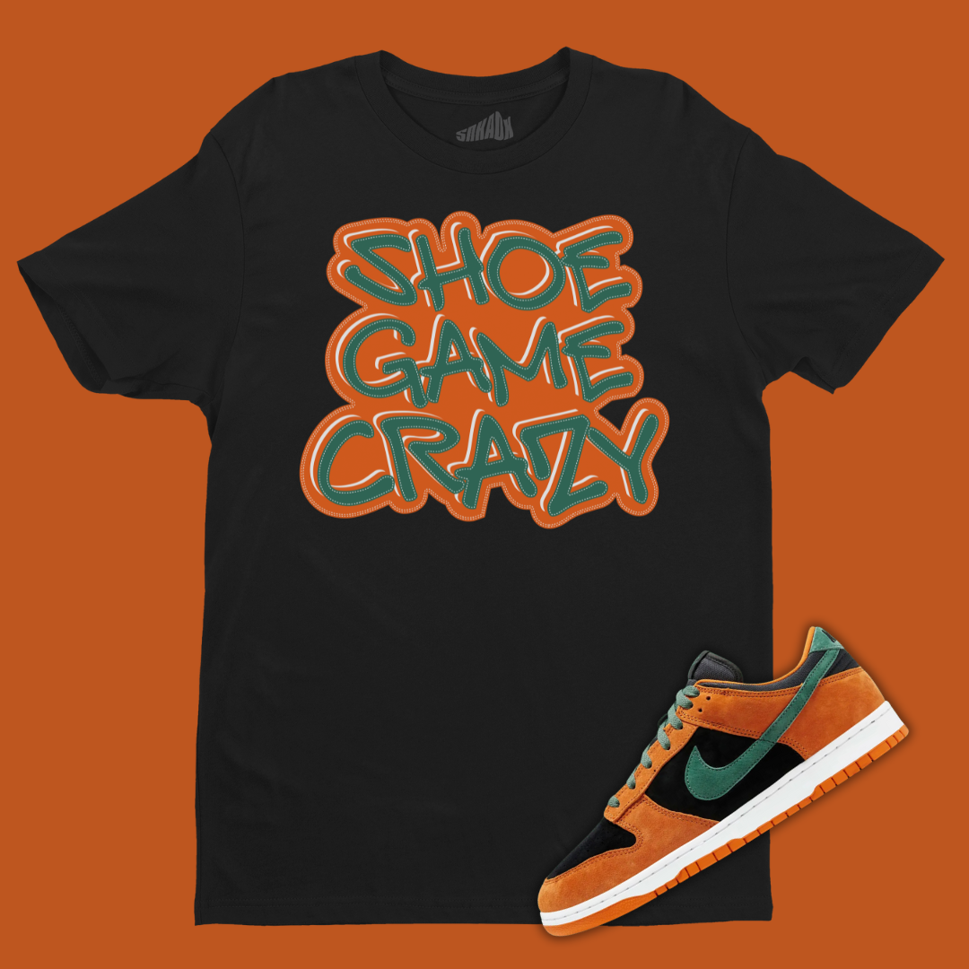 Shoe Game Crazy Black T-Shirt Matching Dunk Ceramic