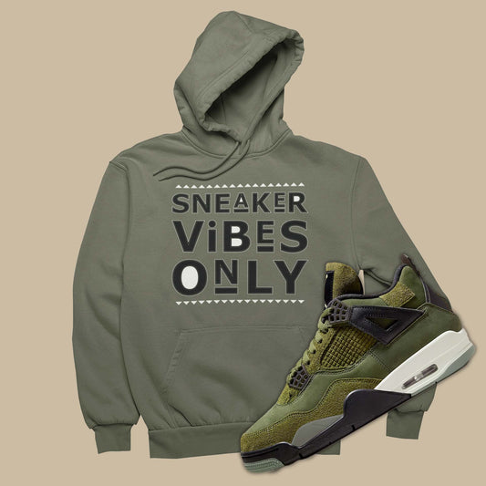 This sneaker Chelsea match hoodie is the perfect sweatshirt to match your Air Jordan 4 Craft Medium Olive