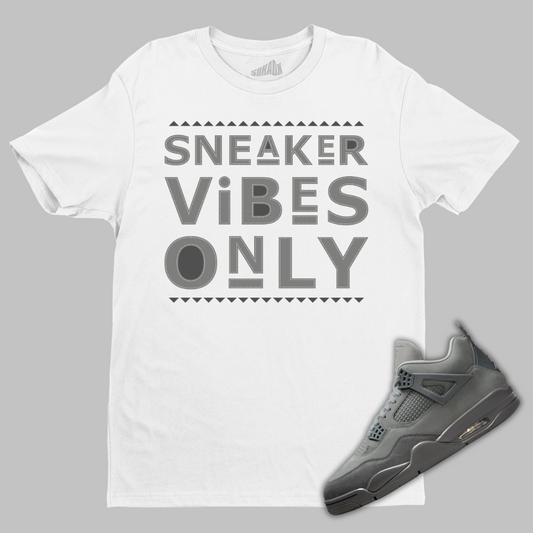Sneaker Vibes Only T-Shirt Matching Air Jordan 4 Wet Cement