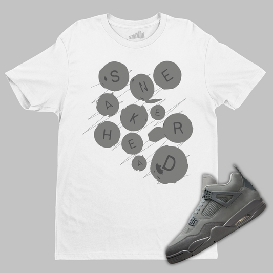 Sneakerhead Buttons T-Shirt Matching Air Jordan 4 Wet Cement