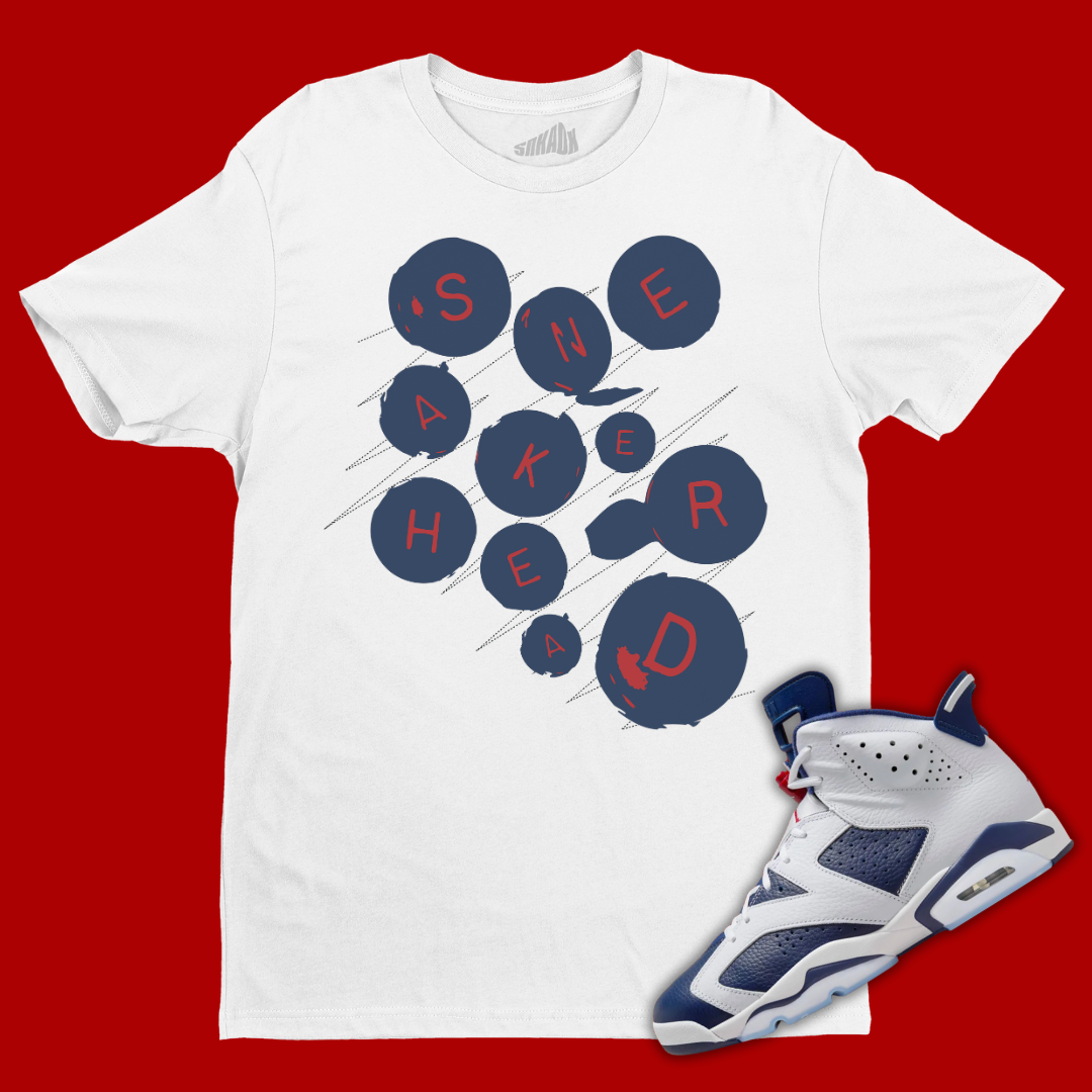 Sneakerhead Buttons T-Shirt Matching Jordan 6 Olympic