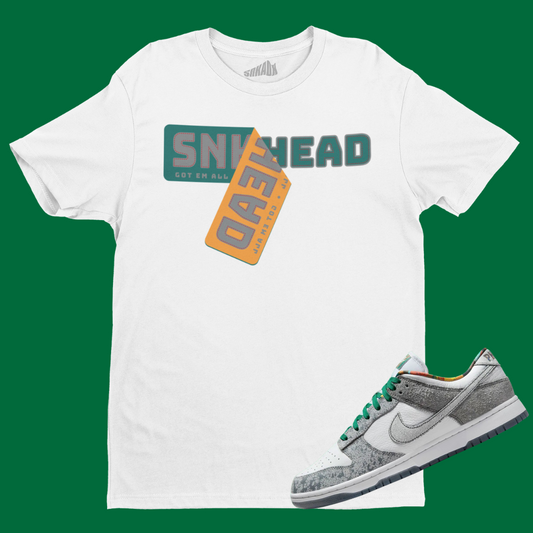 Sneakerhead Sticker T-Shirt Matching Dunk Low Philly