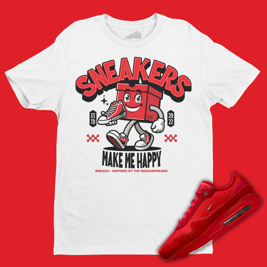 Sneakers Make Me Happy T-Shirt Matching Air Max 1 '86 Jacquemus Mystic Red