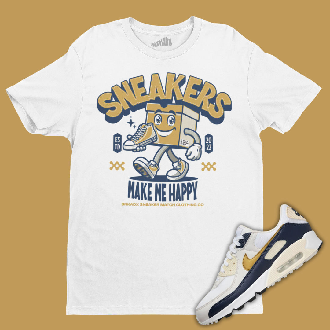 Sneakers Make Me Happy T-Shirt Matching Air Max 90 Olympics