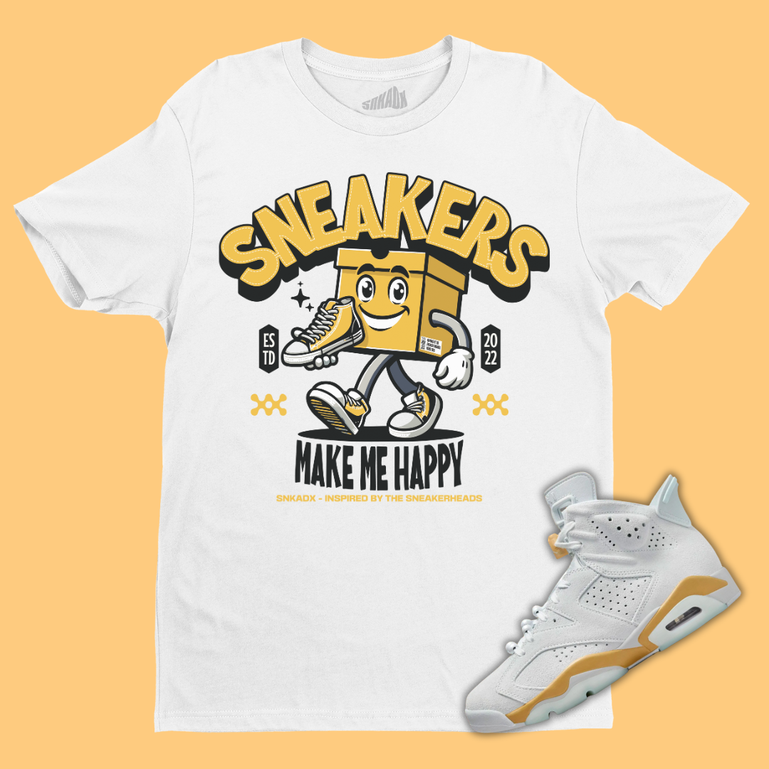 Sneakers Make Me Happy T-Shirt Matching Jordan 6 Paris Olympic