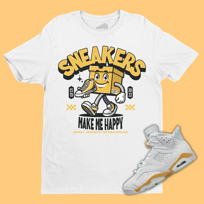 Sneakers Make Me Happy T-Shirt Matching Jordan 6 Paris Olympic