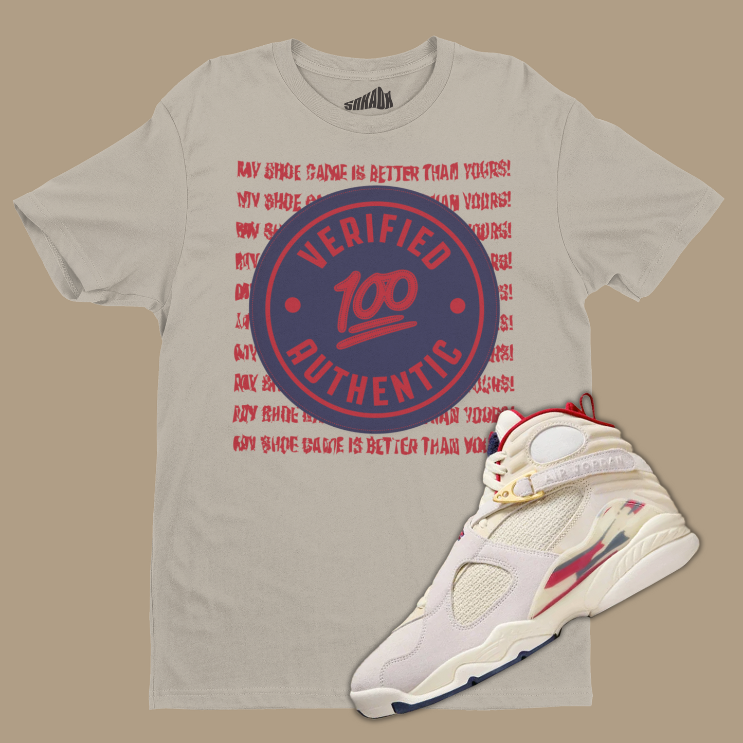 Verified Authentic T-Shirt Matching SoleFly x Air Jordan 8 Mi Casa Es Su Casa