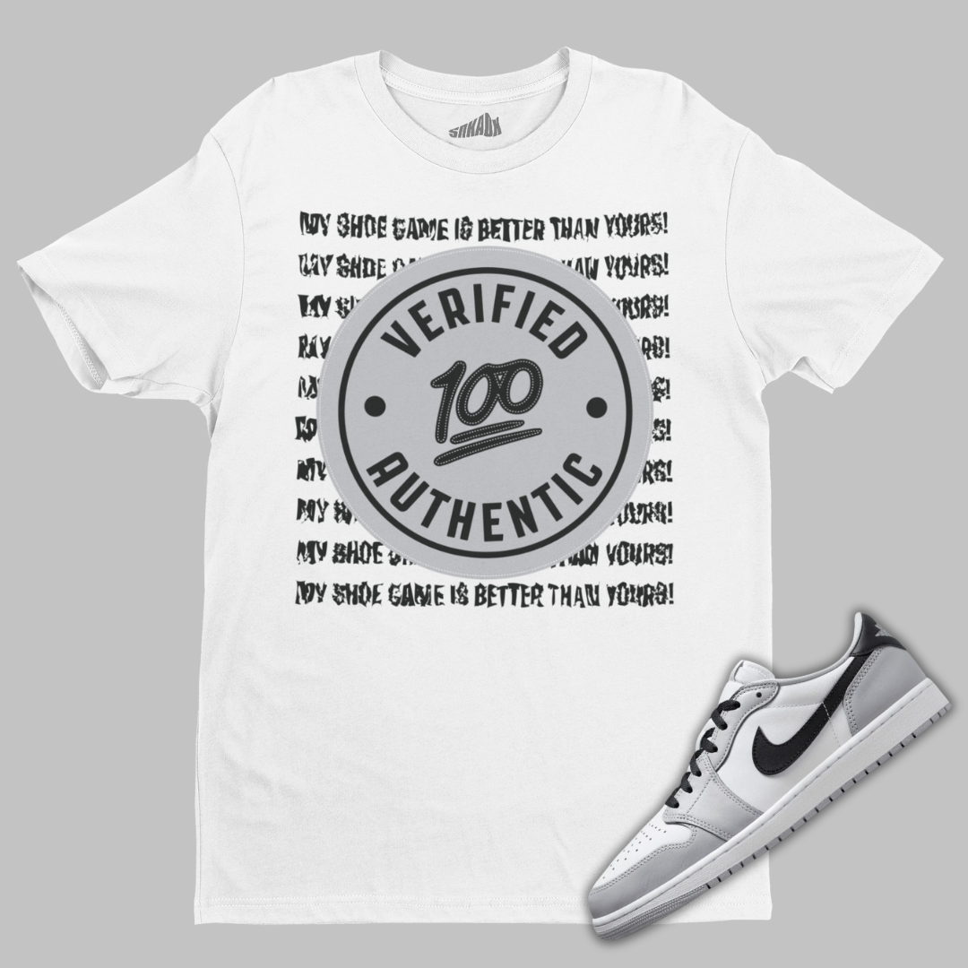 Verified Authentic T-Shirt Matching Air Jordan 1 Low OG Barons