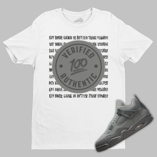 Verified Authentic T-Shirt Matching Air Jordan 4 Wet Cement