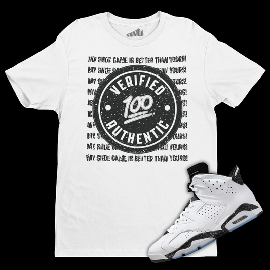 Verified Authentic T-Shirt Matching Air Jordan 6 Reverse Oreo
