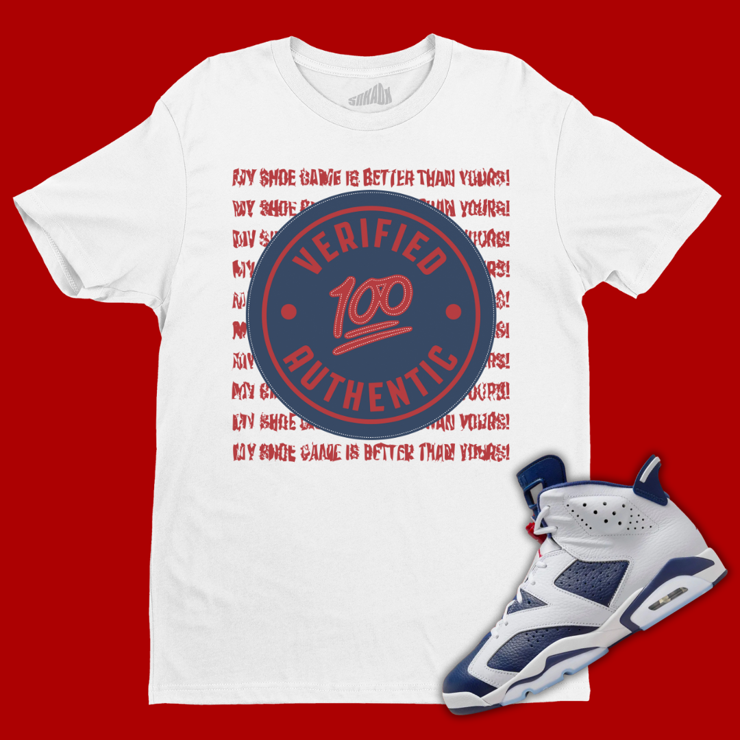 Verified Authentic T-Shirt Matching Jordan 6 Olympic