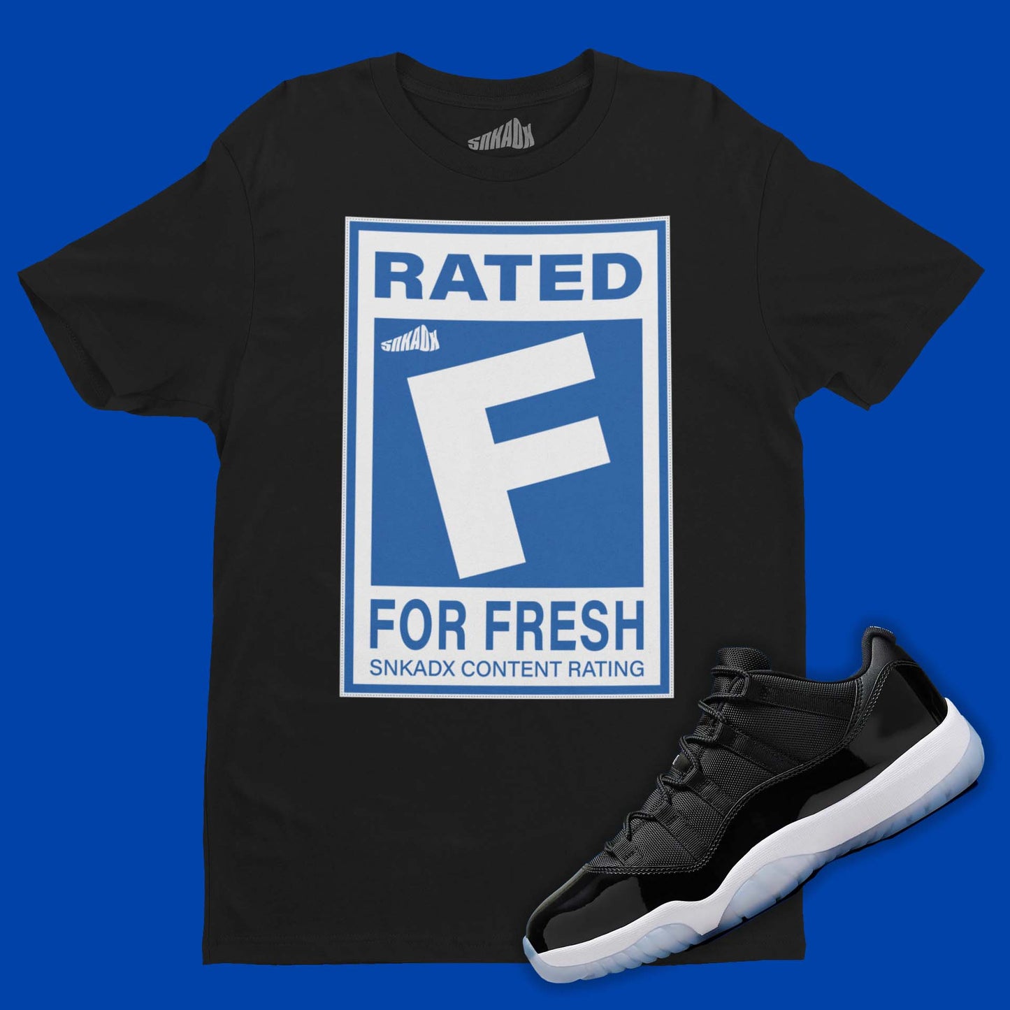 Rated F For Fresh T-Shirt Matching Air Jordan 11 Low Space Jam