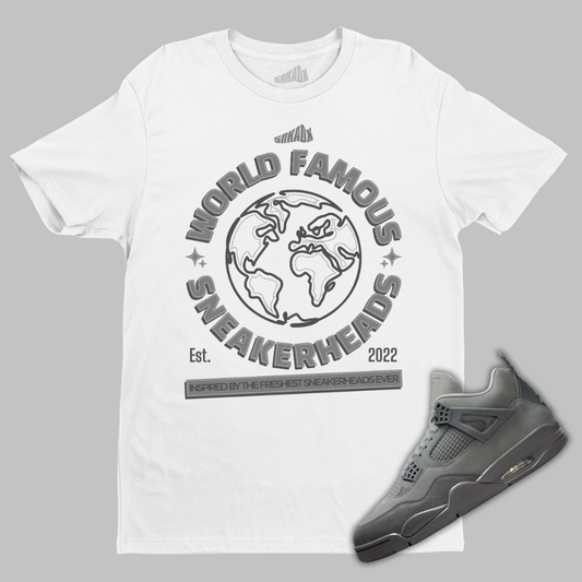 World Famous Sneakerhead T-Shirt Matching Air Jordan 4 Wet Cement