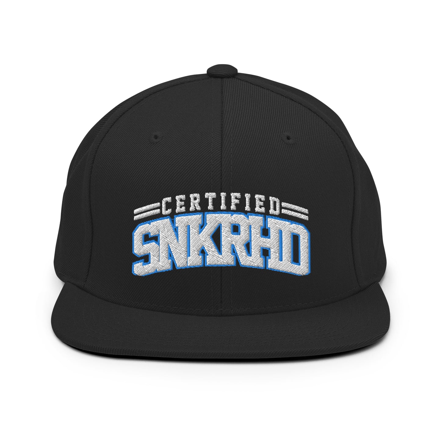 Certified Sneakerhead Snapback Black University Blue White