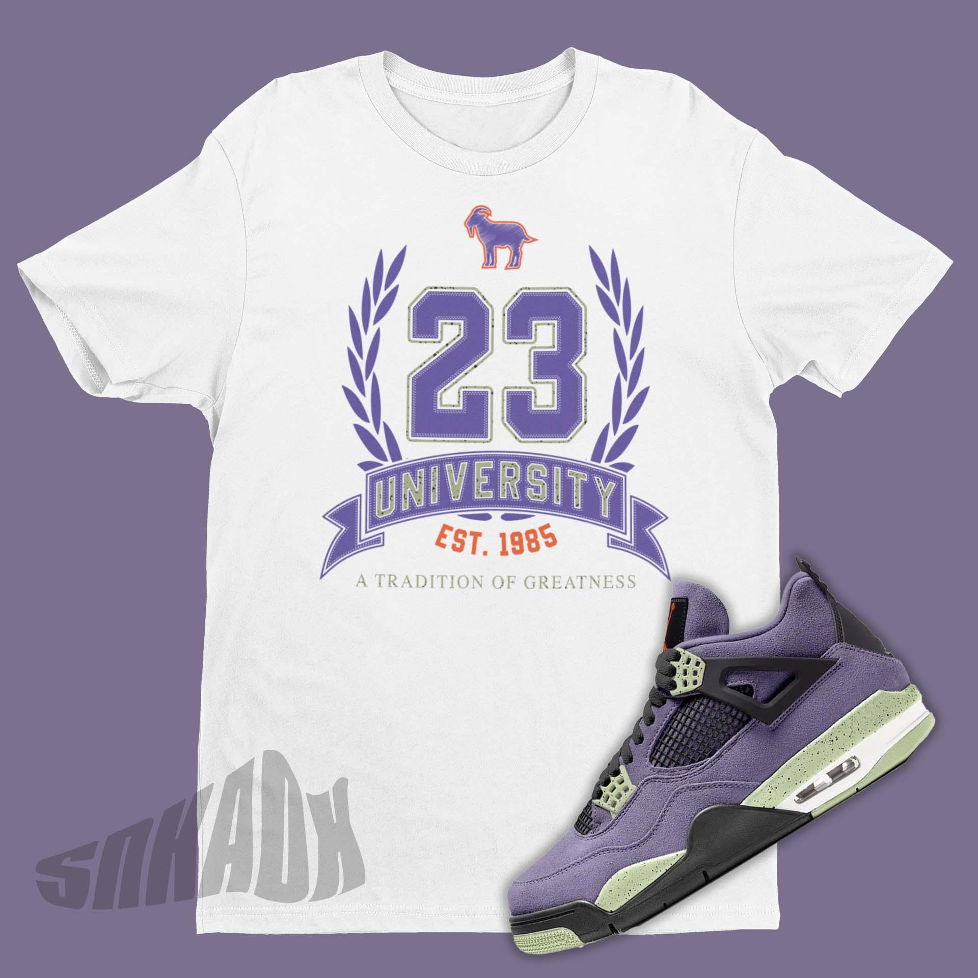 shirt to go with jordan 4 canyon purple