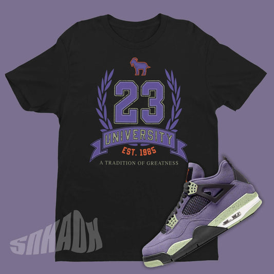 shirt to go with jordan 4 canyon purple