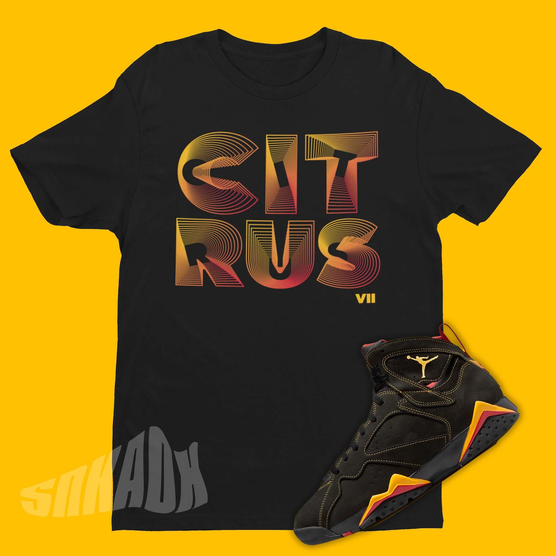 Black Shirt To Match Air Jordan 7 Citrus