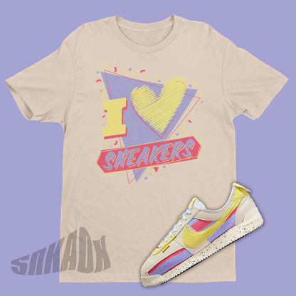 I Love Sneakers Shirt To Match Union LA Nike Cortez Lemon Frost