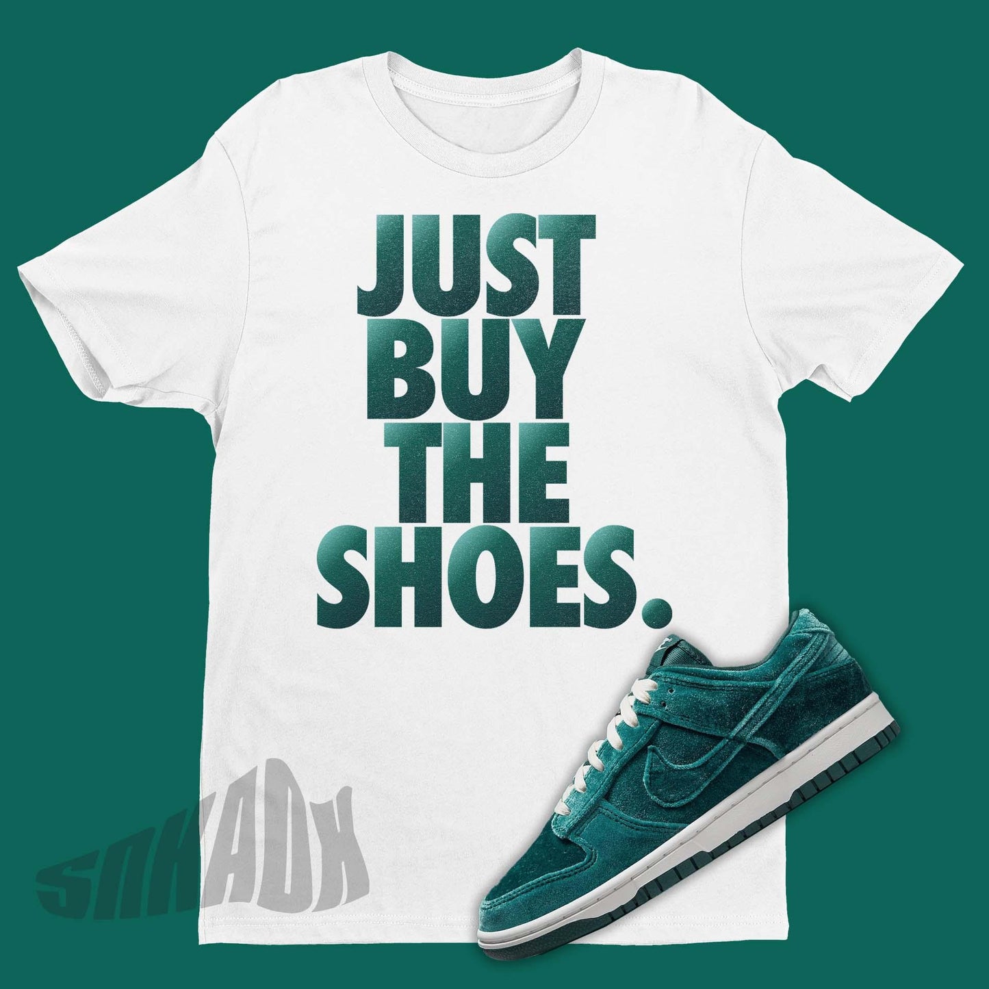 Shirt To Match Nike Dunk Low Velvet Teal