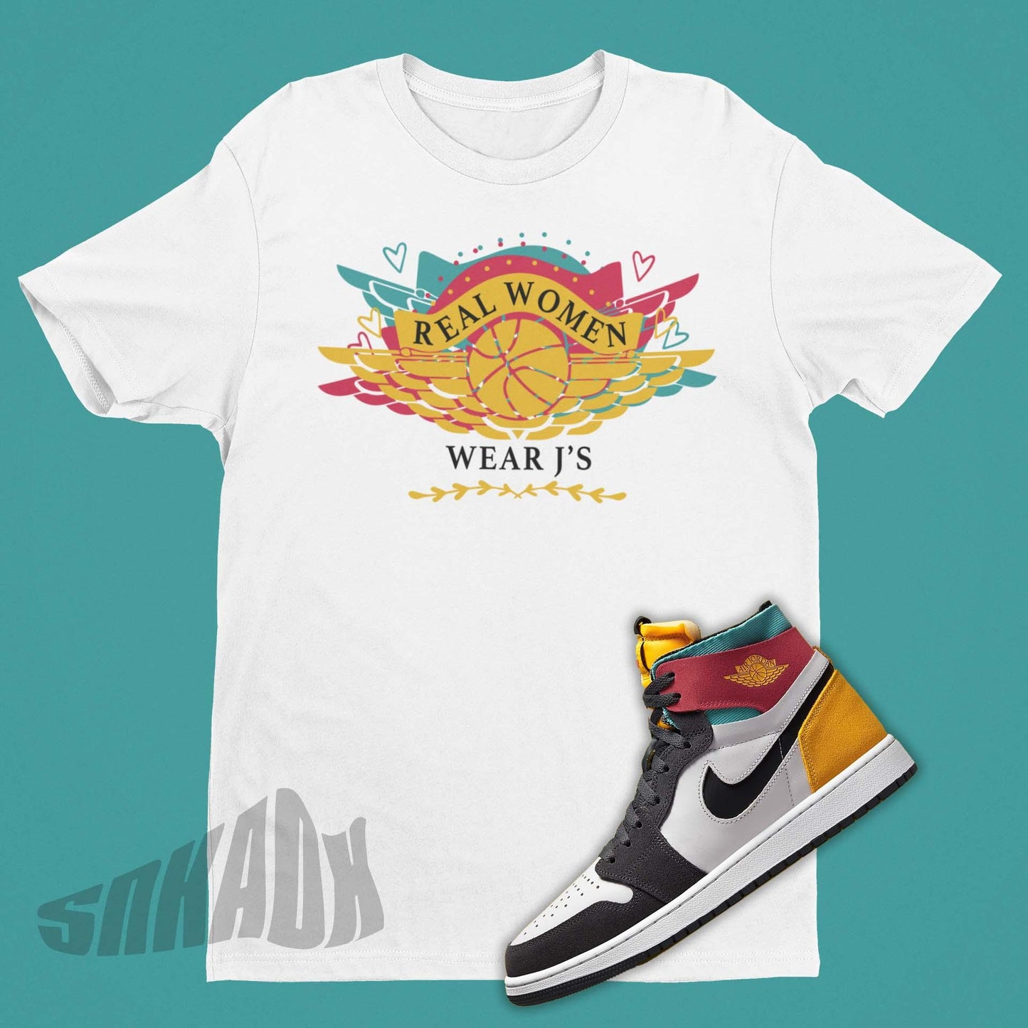 Shirt To Match Air Jordan 1 Zoom CMFT Anthracite Multicolor