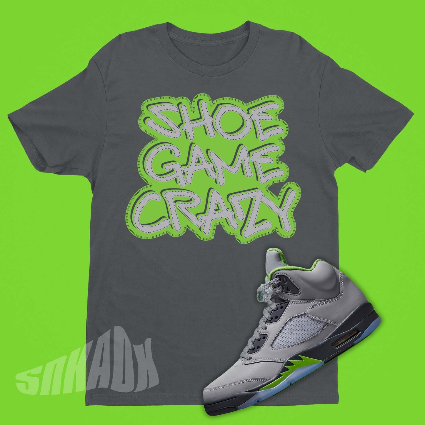 Shirt To Match Air Jordan 5 Green Bean