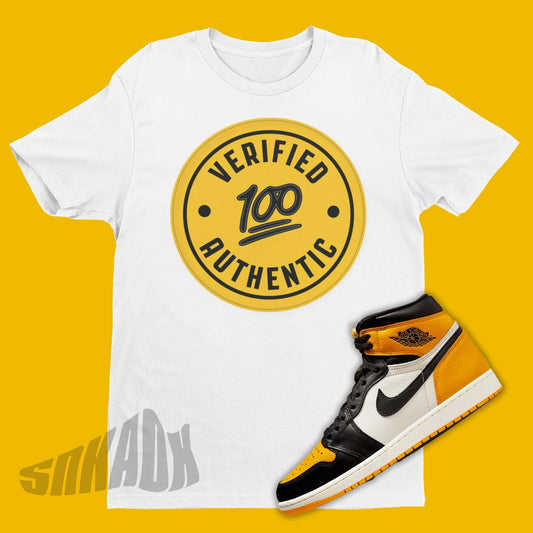 Verified Authentic Shirt To Match Air Jordan 1 Retro High OG Taxi - SNKADX