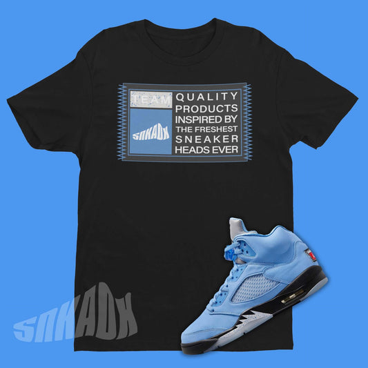 air jordan 5 unc matching shirt