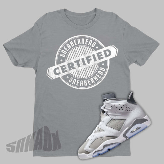 Air Jordan 6 Cool Grey matching grey shirt