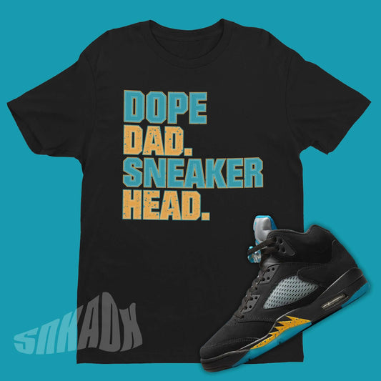 cool dad shirt to match air jordan 5 aqua