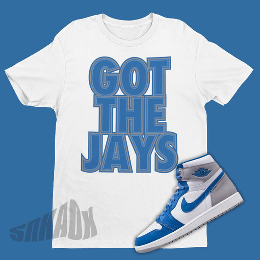 got em shirt to match jordan 1 true blue