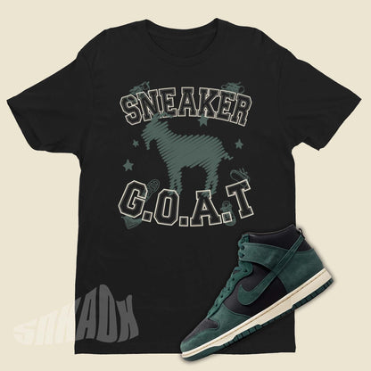 Nike Dunk High Faded Spruce shirt