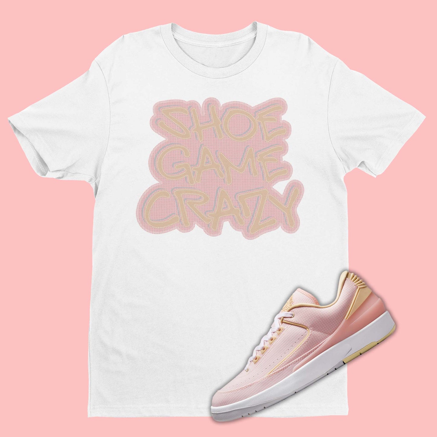 Air Jordan 2 Craft Atmosphere Seersucker matching shirt for sneakerheads