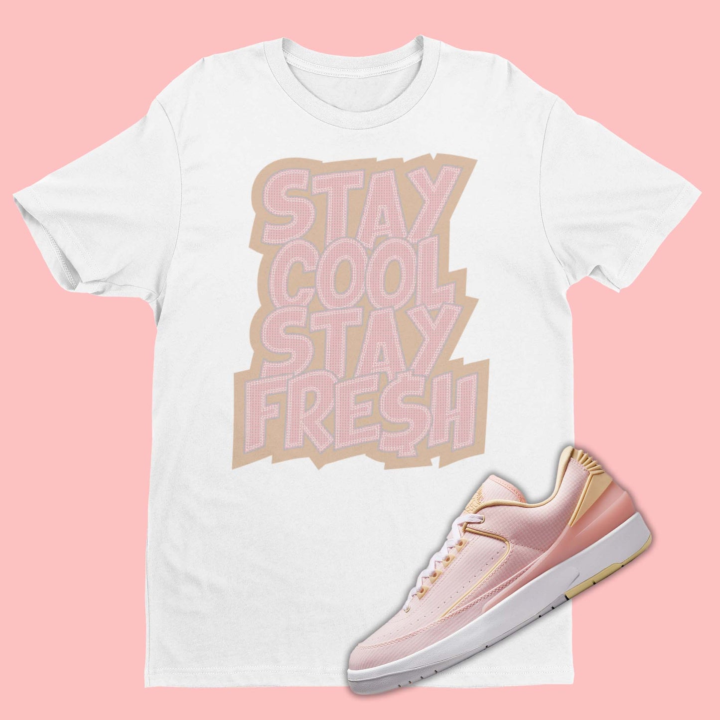 Air Jordan 2 Craft Atmosphere Seersucker matching shirt for sneakerheads