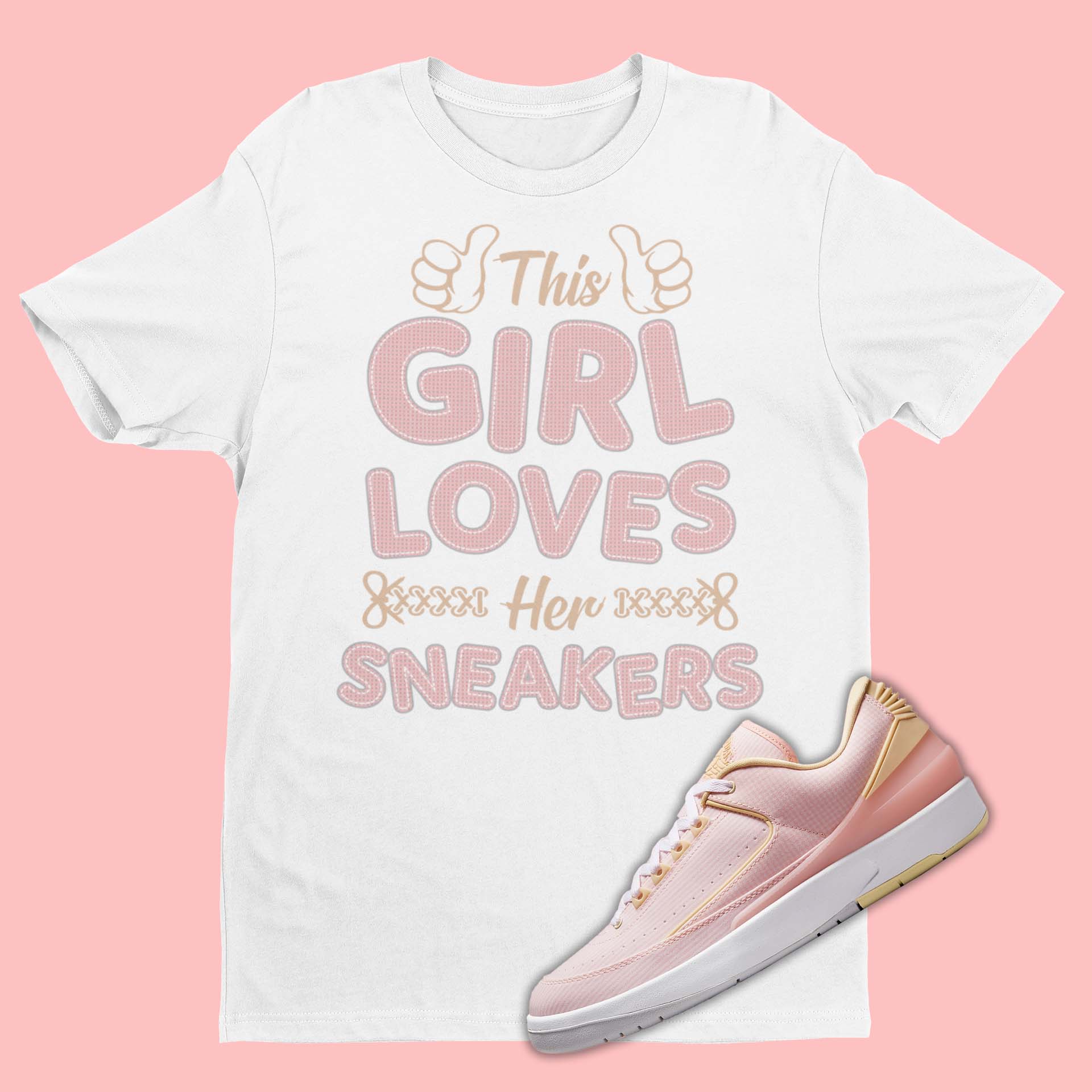 Air Jordan 2 Craft Atmosphere Seersucker sneaker matching tee for sneakerheads